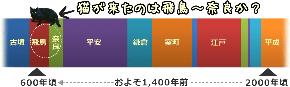 日本に猫が伝来したのは飛鳥～奈良時代か？