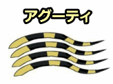 一本の毛の中に複数の色を縞状に持つ「アグーティ」