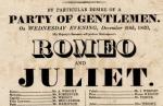 ロミオとジュリエットのポスター（1820年）