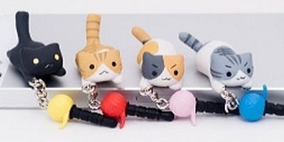 「にゃんこ型イヤホンジャック・アクセサリー」の新作ラインナップ