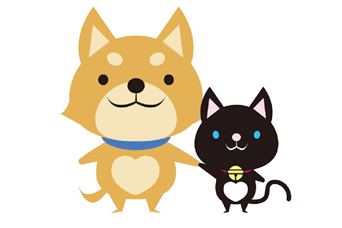 「京都動物愛護センター」（仮称）のマスコットキャラクター「京」と「都」
