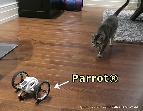 スマホで遠隔操作が可能なデジタルおもちゃ「Parrot Jumping Sumo」