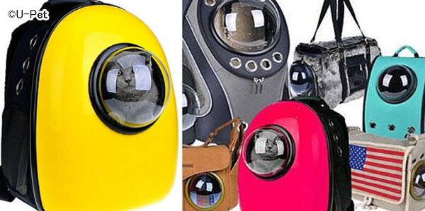 宇宙飛行士に着想を得て作られたという猫用のキャリー「Bubble Pet Carrier」