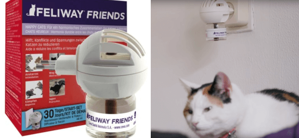 宥和フェロモン（CAP）を人口合成した商品は「Feliway Friends」（Feliway MultiCat）という名で流通している