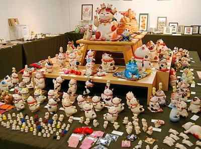 ジュンク堂書店福岡店・地下1階MARUZENギャラリー・招き猫展