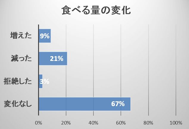 仲間の死後、5頭に1頭の猫では食事量が減る