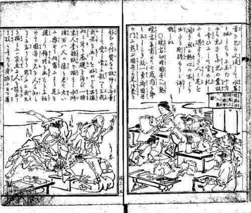 河鍋暁斎(かわなべきょうさい)の自伝画集「暁斎画談」
